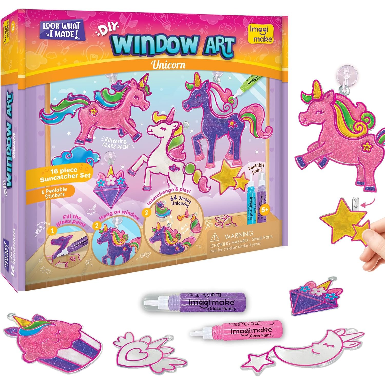 Window Art Unicorn Suncatcher Craft Kit