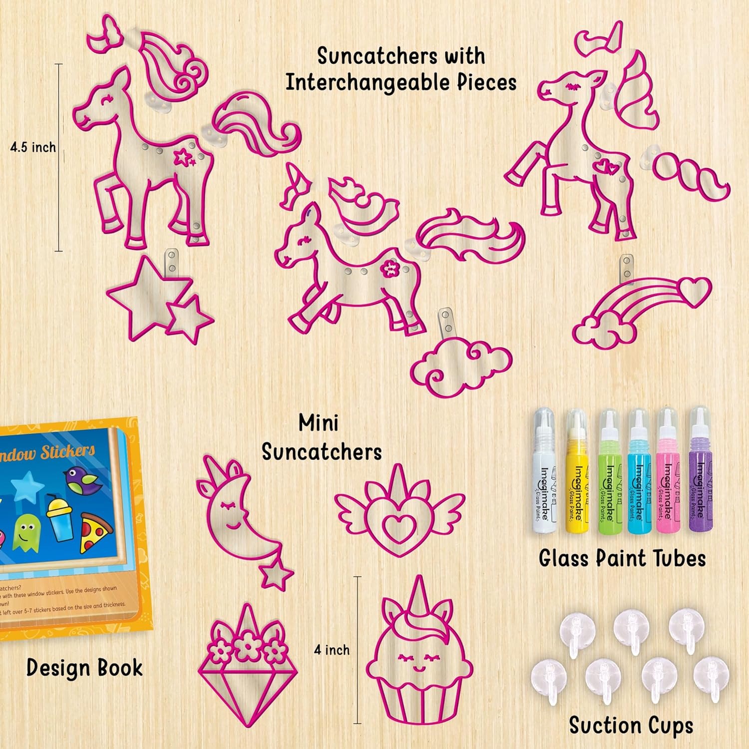 Window Art Unicorn Suncatcher Craft Kit