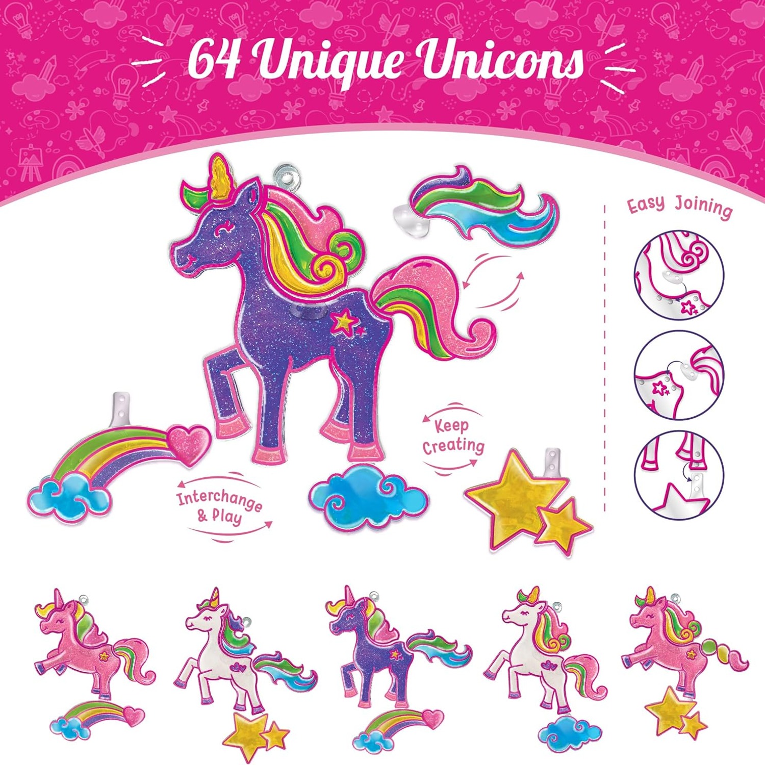 Window Art Unicorn Suncatcher Craft Kit