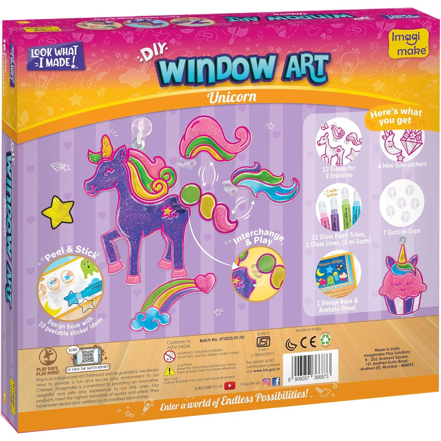 Window Art Unicorn Suncatcher Craft Kit: image 8