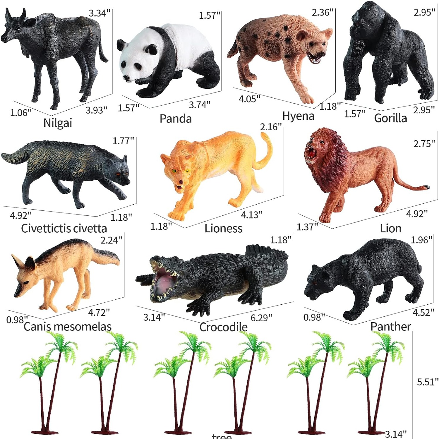 Safari Animal Playset 31 Piece Figure Set: image 3