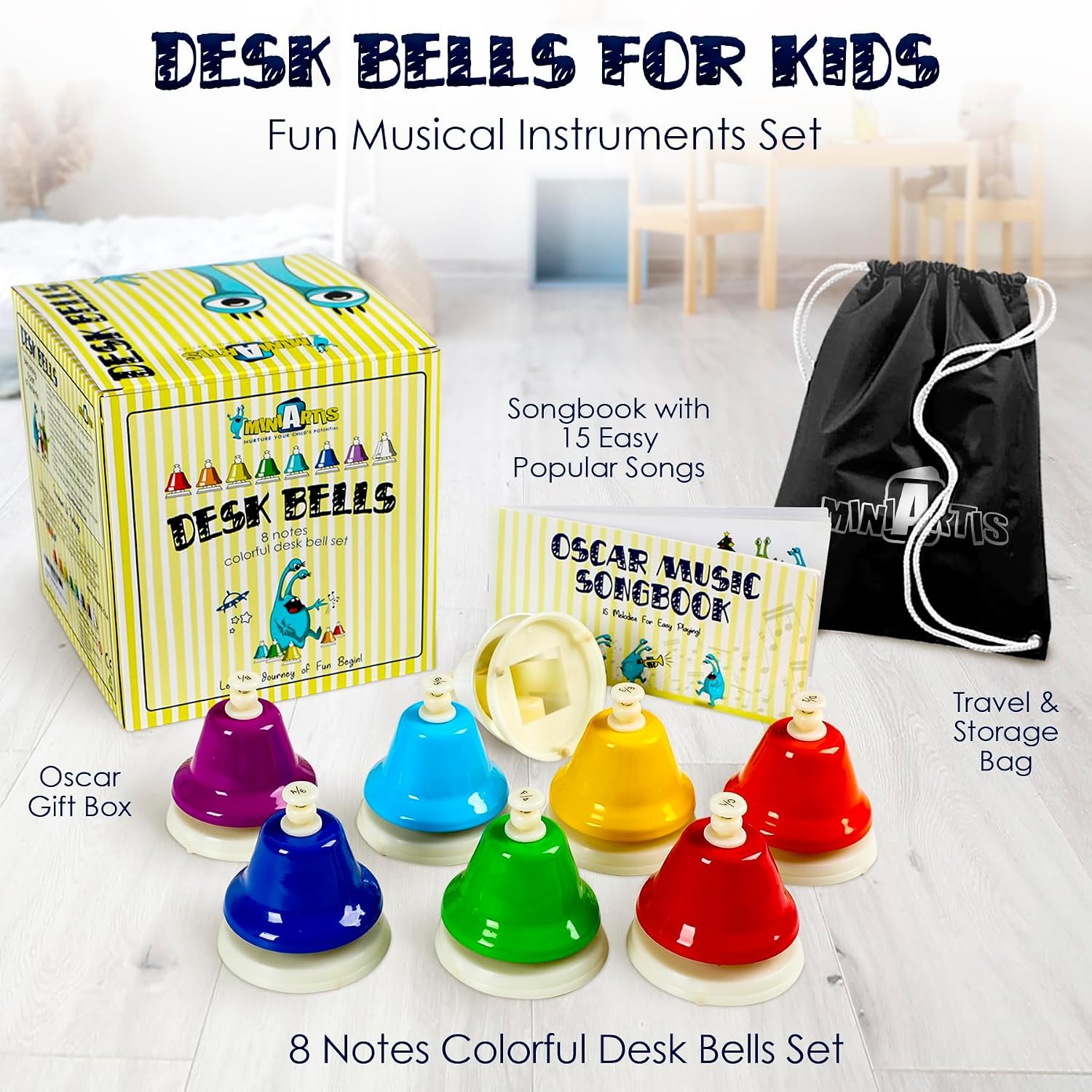Oscar 8-Note Desk Bells Set: image 2
