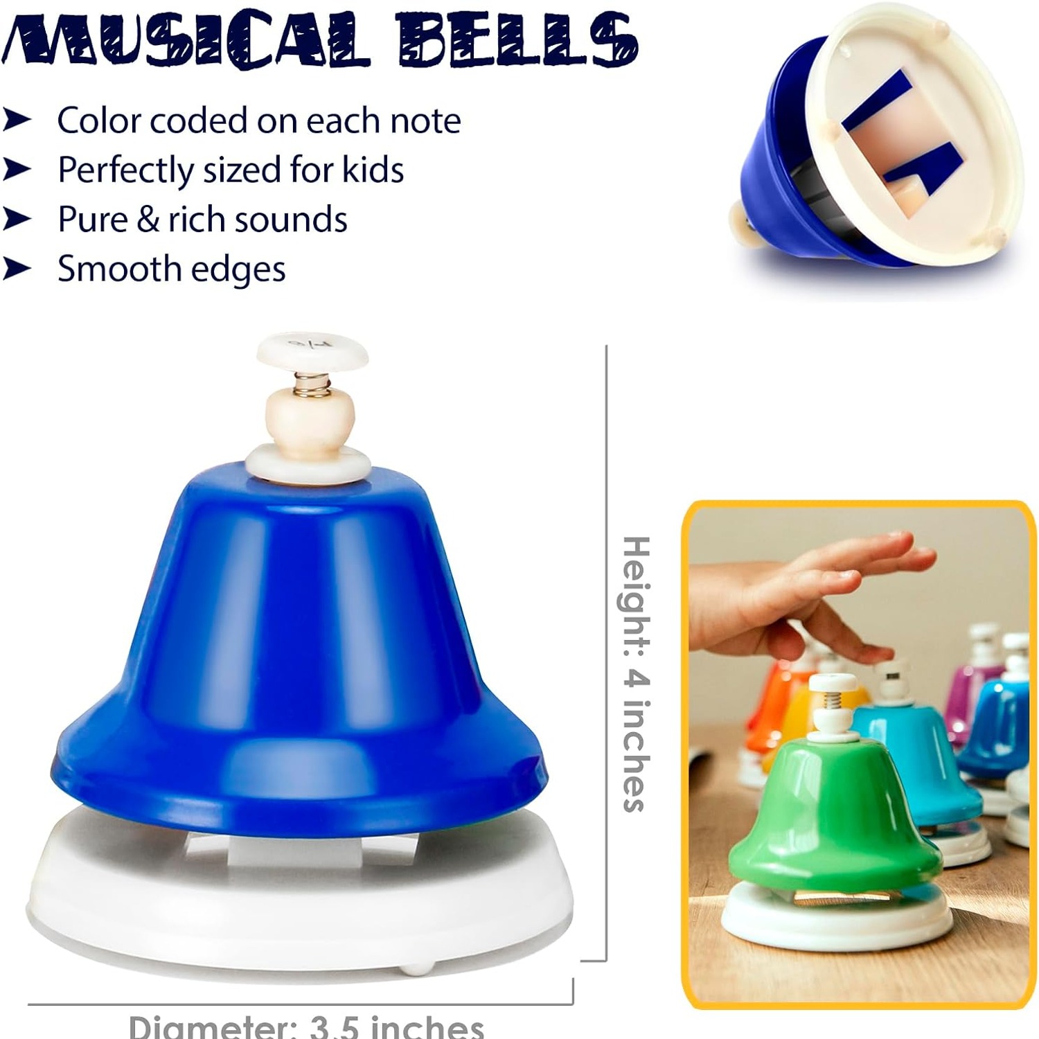 Oscar 8-Note Desk Bells Set: image 4