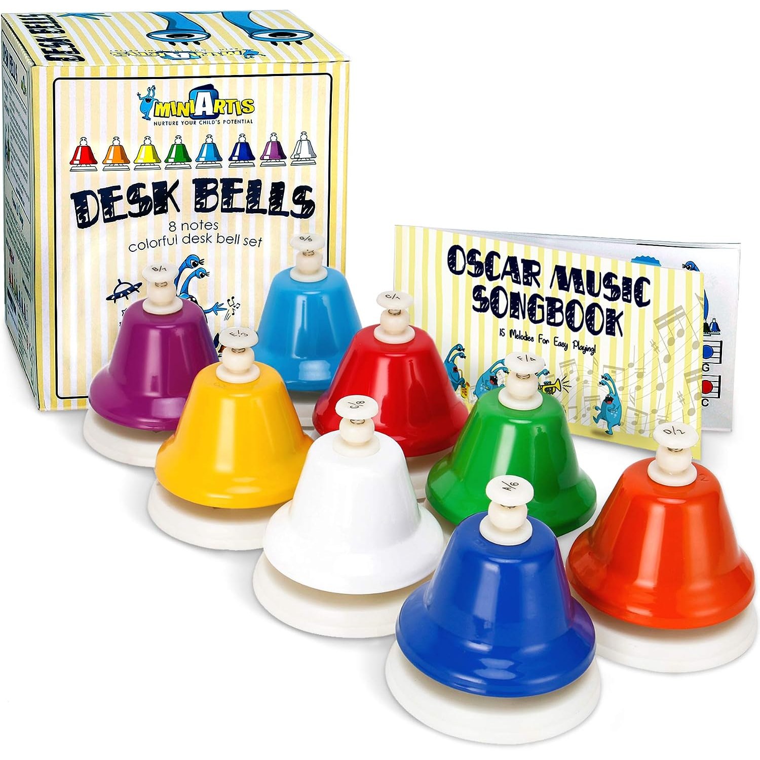 Oscar 8-Note Desk Bells Set