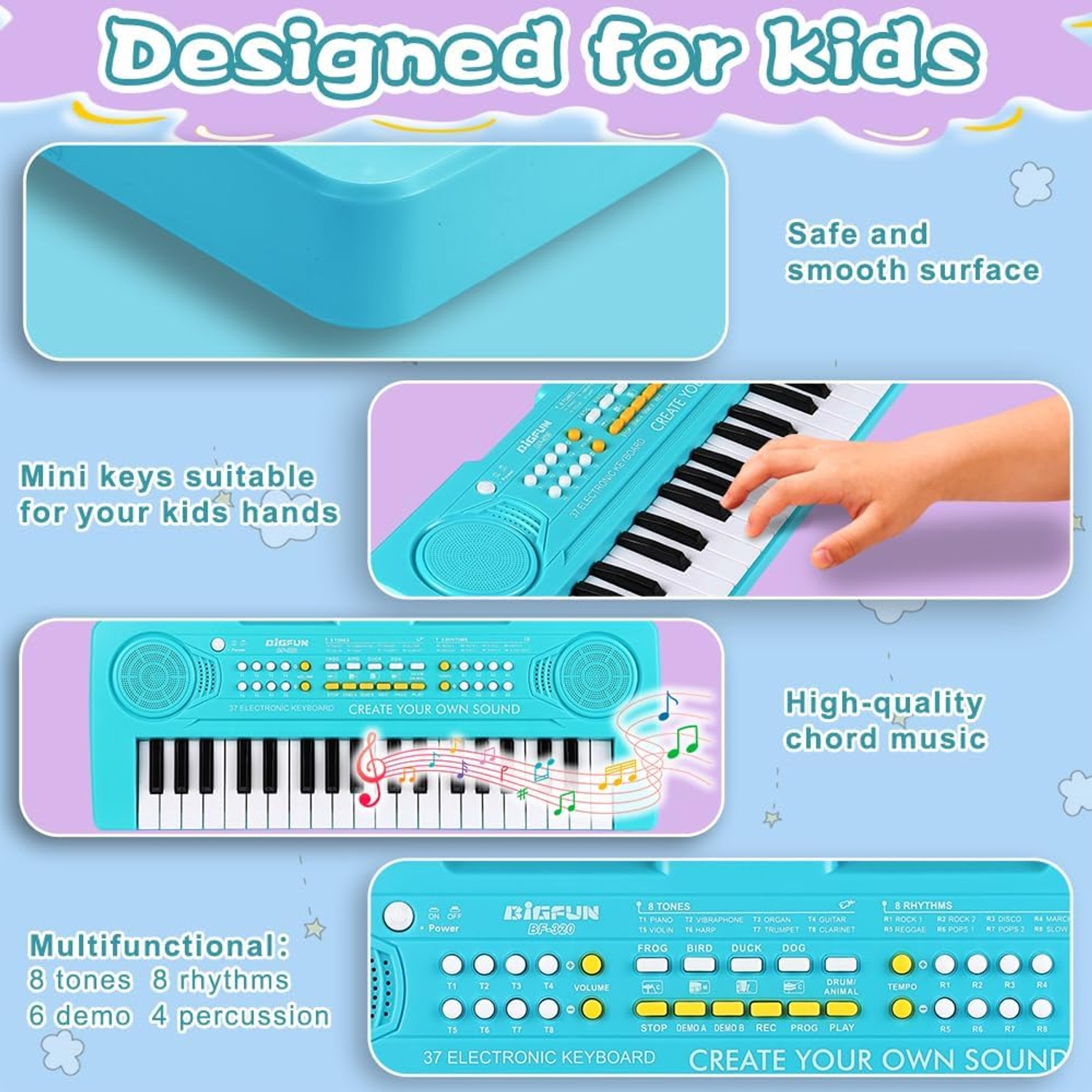 37-Key Kids Keyboard Piano
