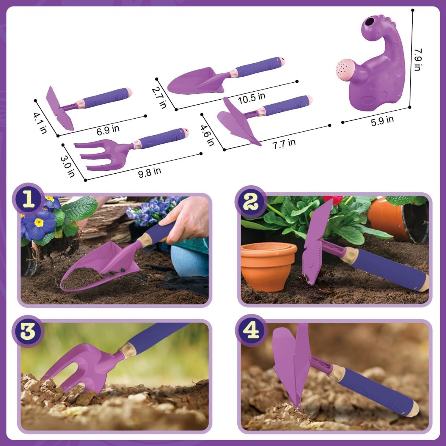 Kids Gardening Set with Wheelbarrow (15 Pieces)