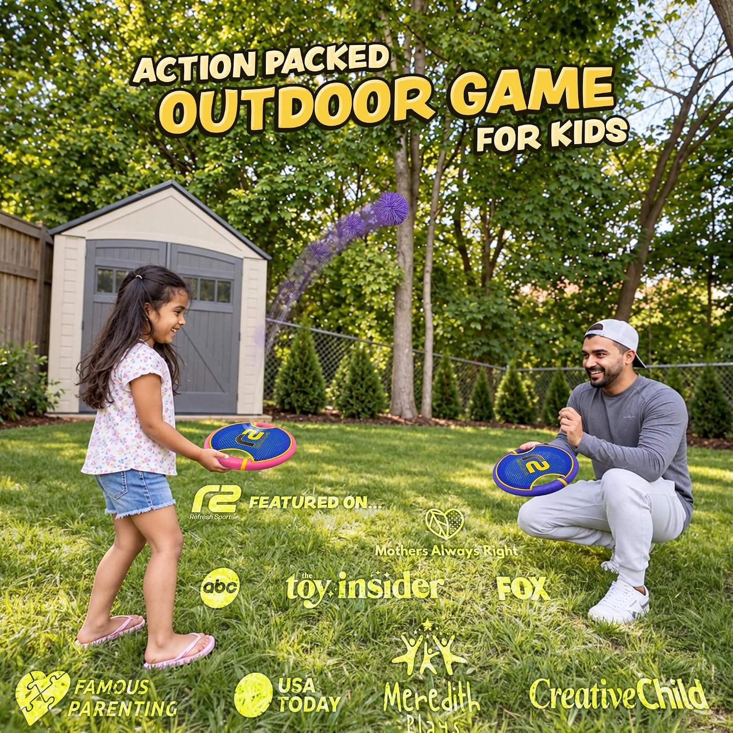 Paddle Catch Ball Game Set