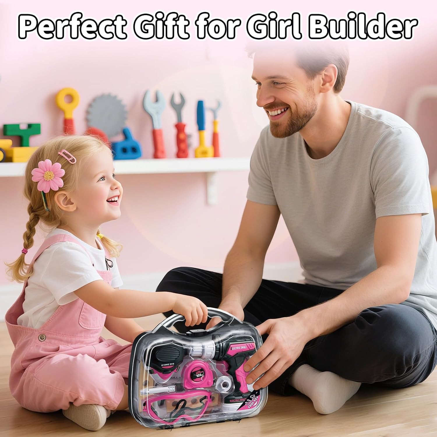 Kids Tool Box with Vest and Toy Power Drill: image 7