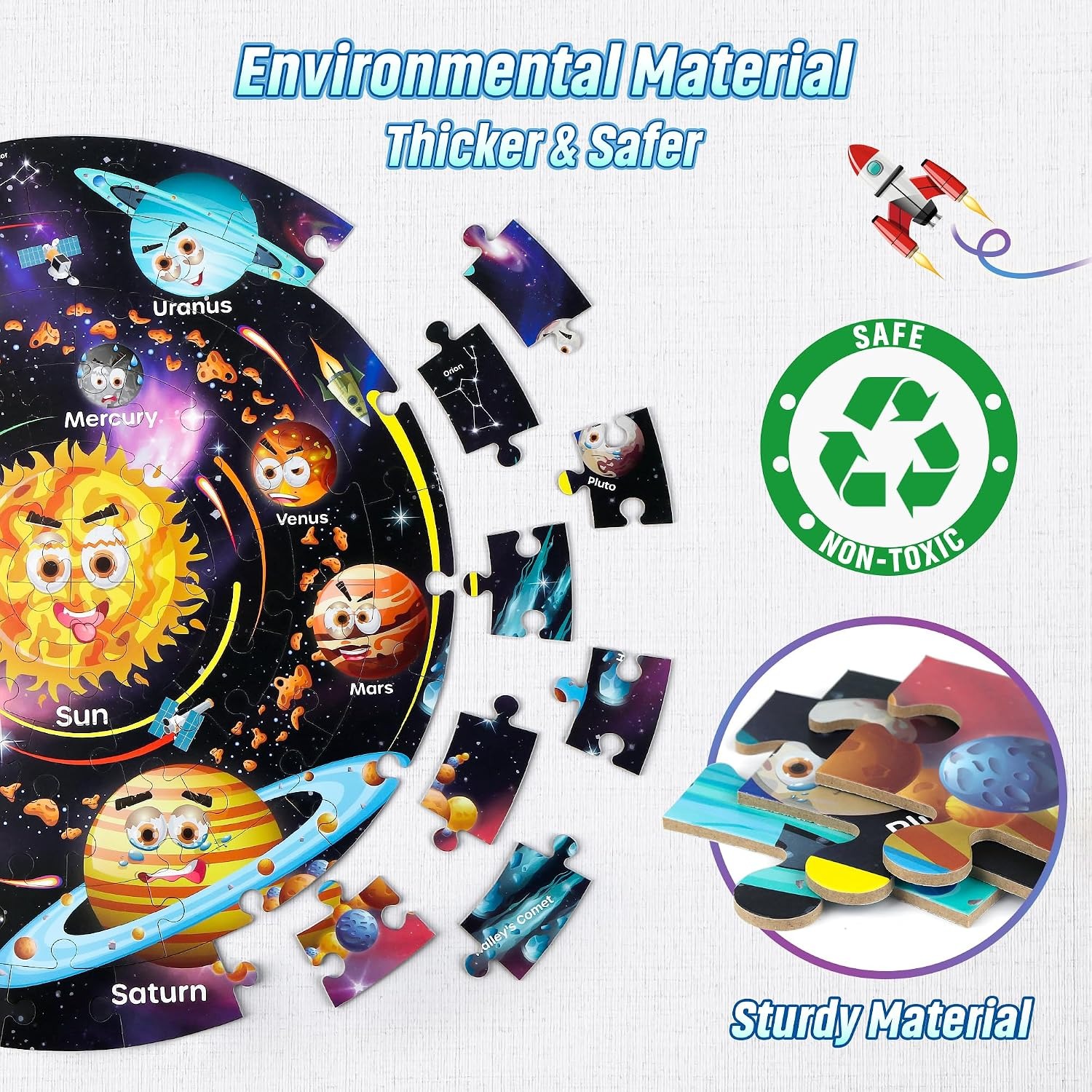 Solar System Floor Puzzle 70 Pieces