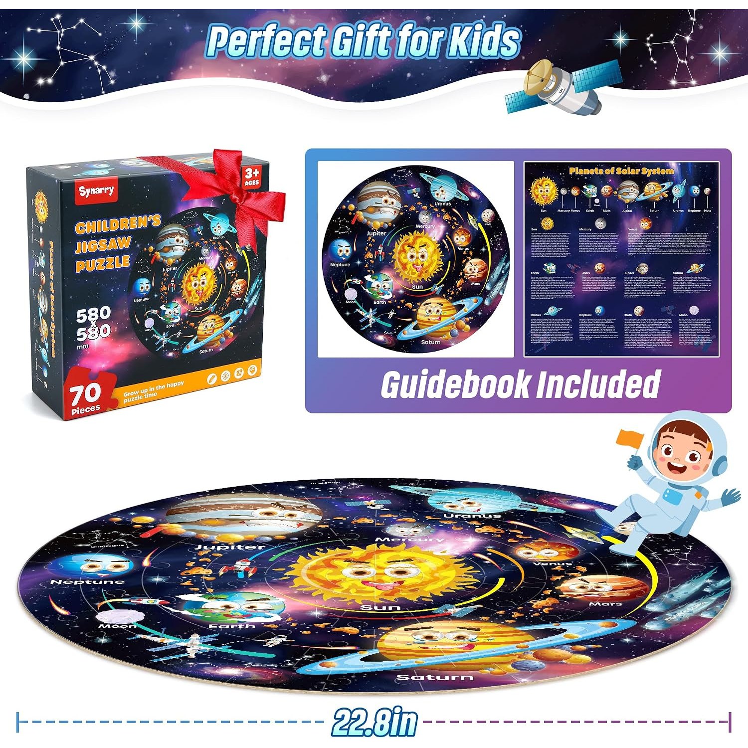Solar System Floor Puzzle 70 Pieces