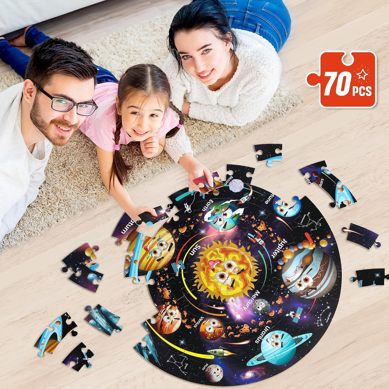 Solar System Floor Puzzle 70 Pieces: image 7