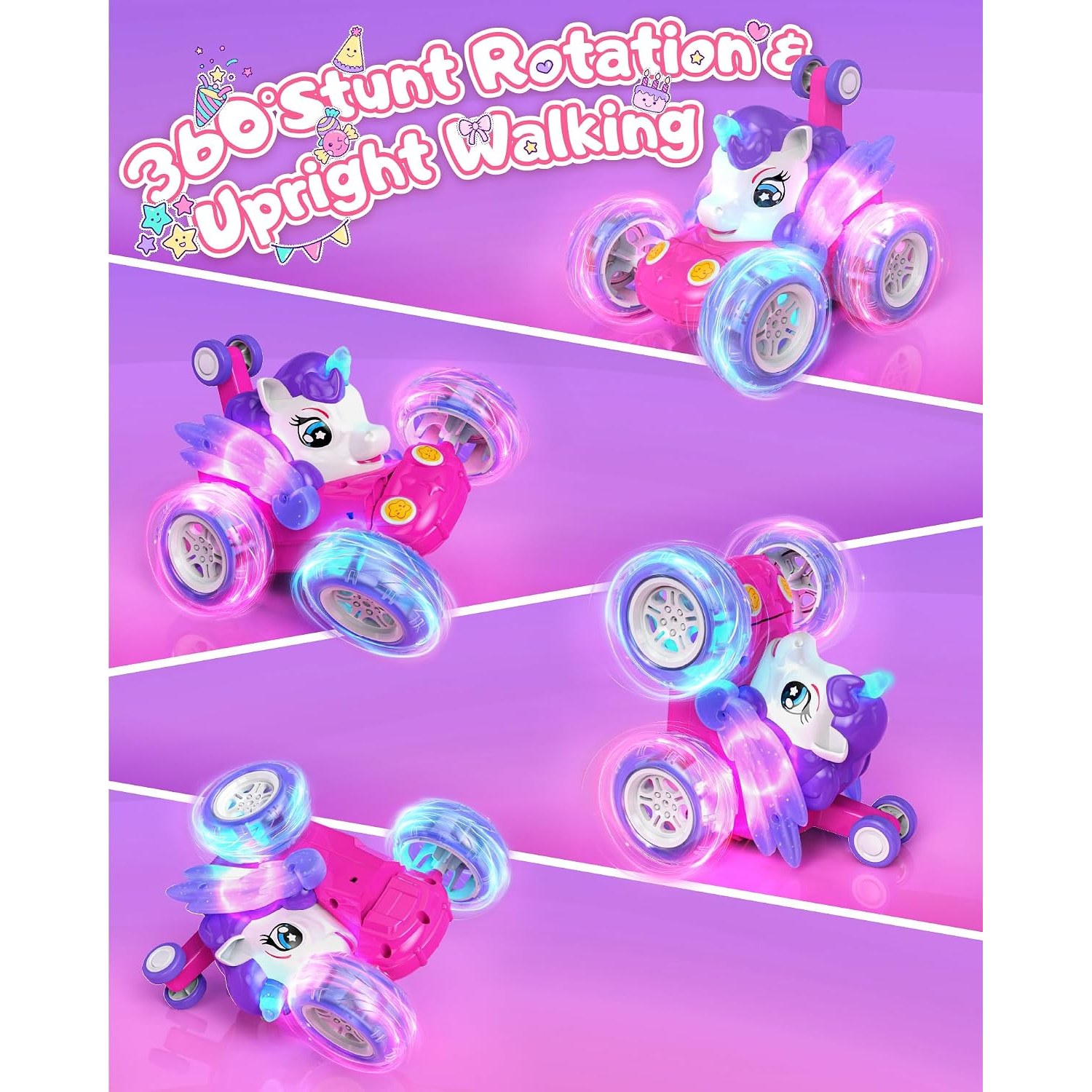 Remote Control Unicorn Stunt Car