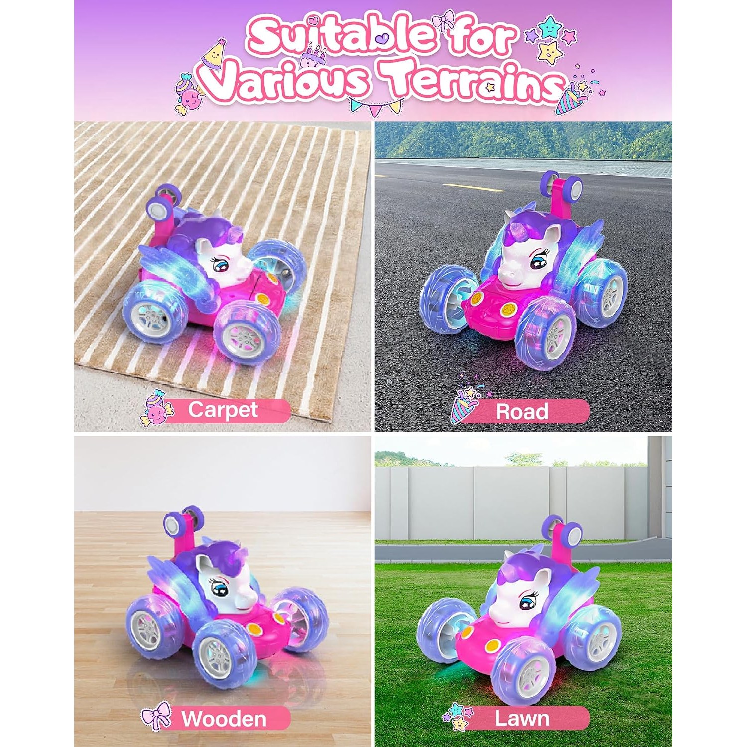 Remote Control Unicorn Stunt Car