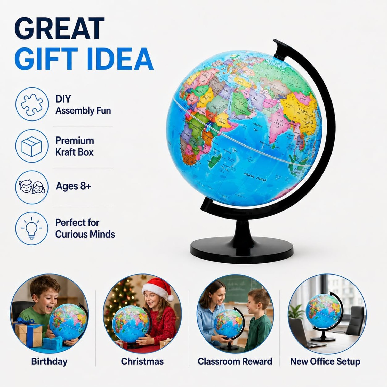 30cm DIY World Globe: image 7