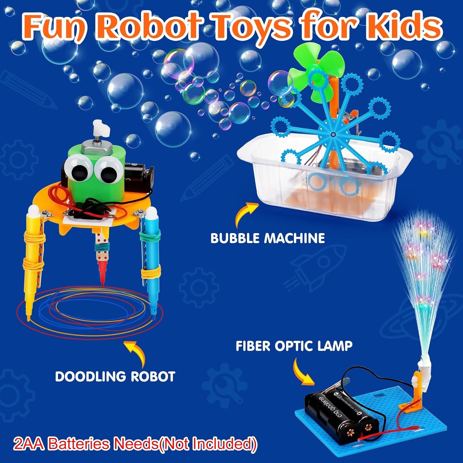 STEM Science Robotics Kit with 6 Build-It-Yourself Projects