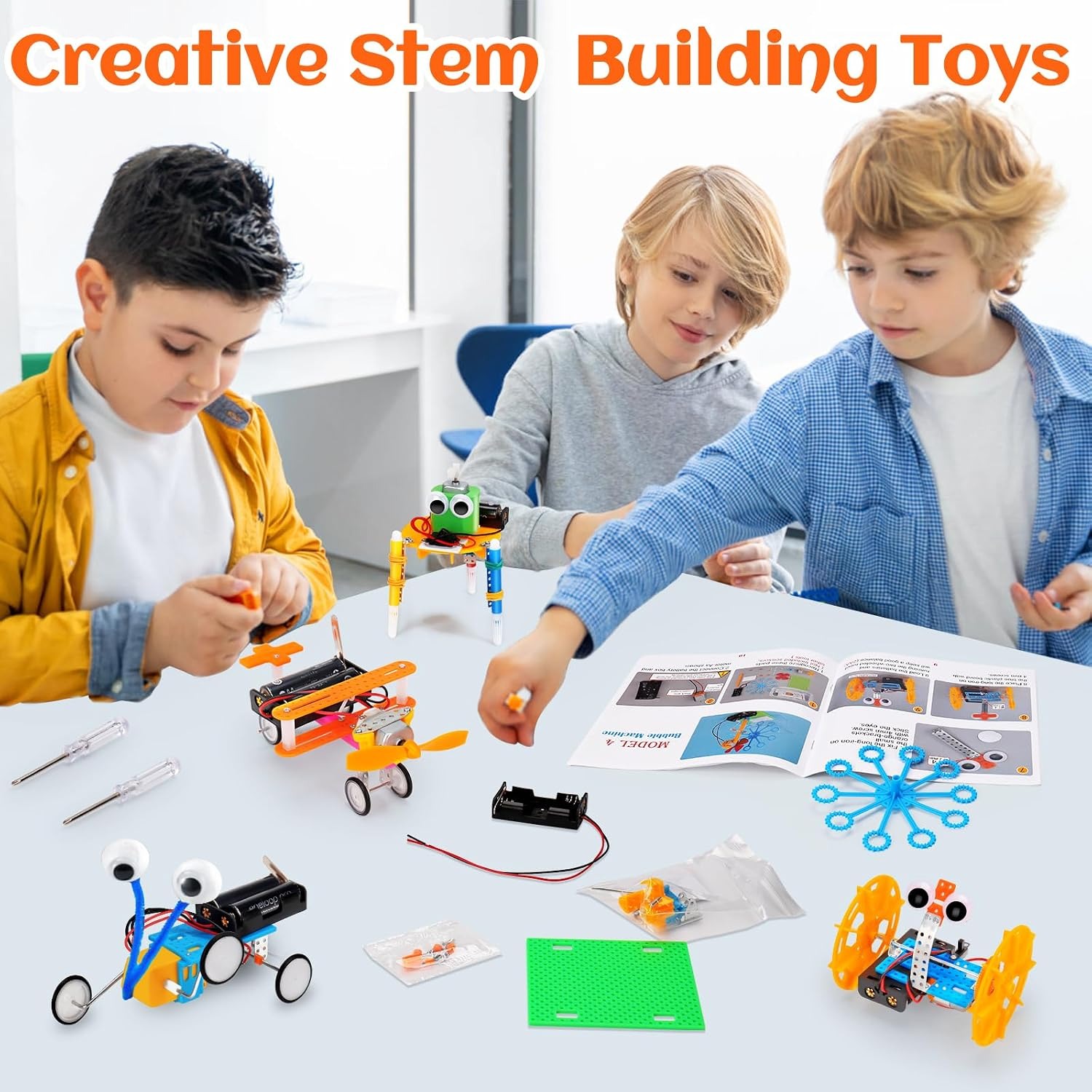 STEM Science Robotics Kit with 6 Build-It-Yourself Projects