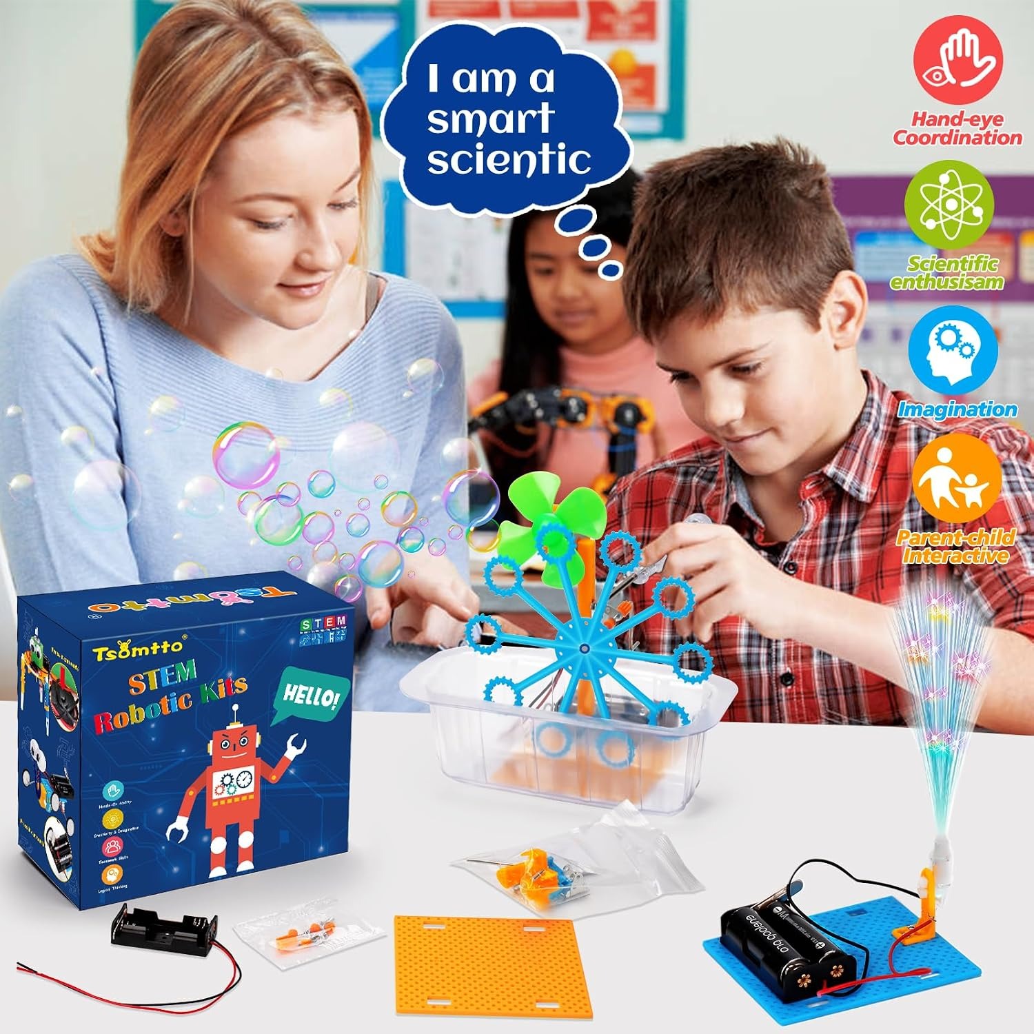 STEM Science Robotics Kit with 6 Build-It-Yourself Projects: image 7