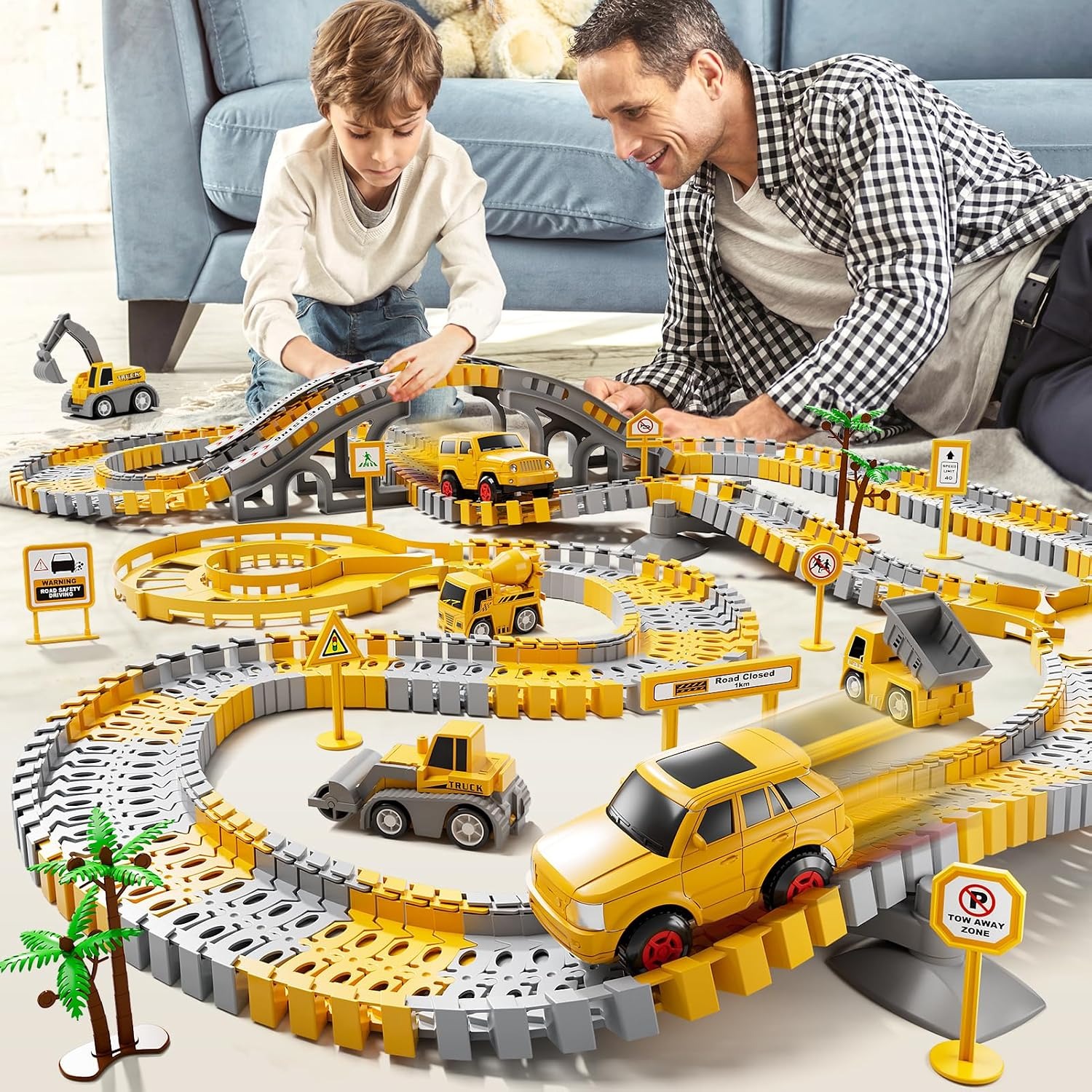 Construction Kingdom 236 Piece Race Track Set: image 8