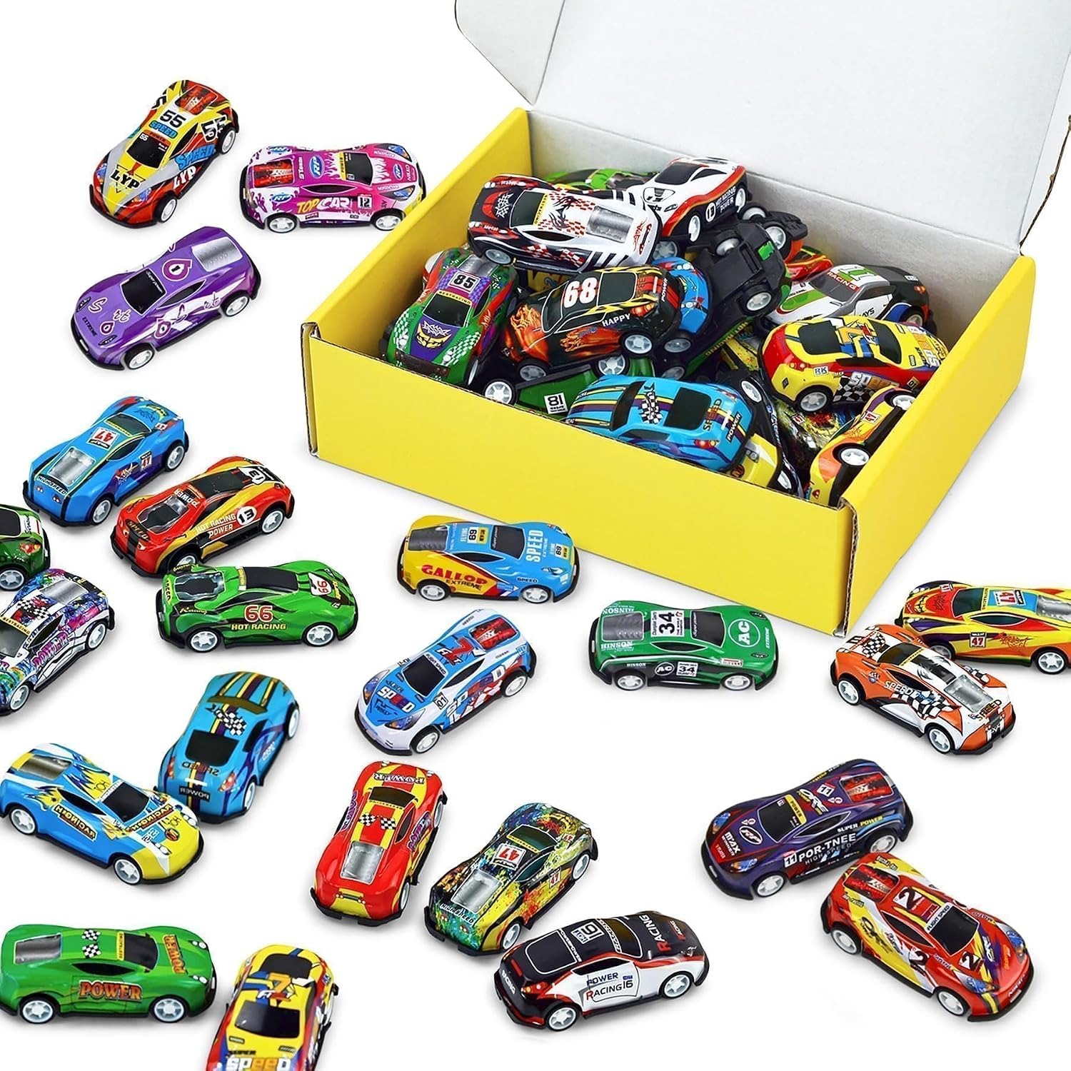 30-Pack Mini Pull Back Race Cars