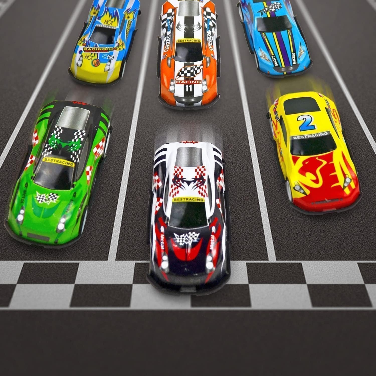 30-Pack Mini Pull Back Race Cars